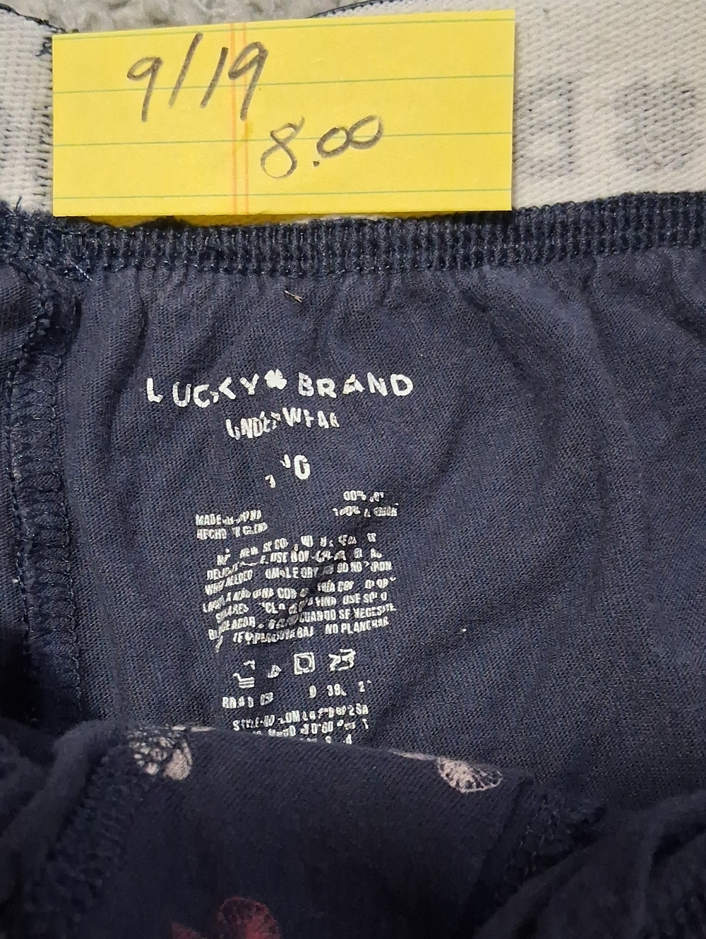 Lucky Brand Navy Floral Girls Cotton Bottoms